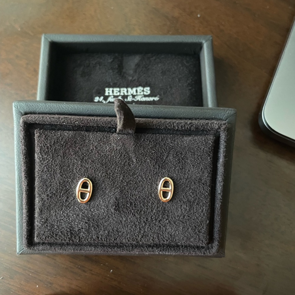 Hermès CHAINE D'ANCRE EARRINGS Extra Small